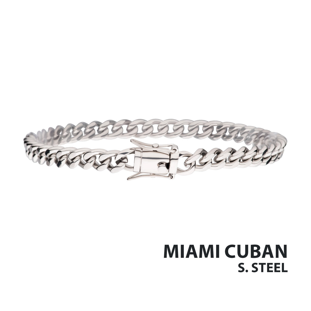 6mm Steel Miami Cuban Bracelet
