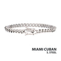 6mm Steel Miami Cuban Bracelet