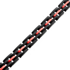 Dante Steel Carbon Link Bracelet