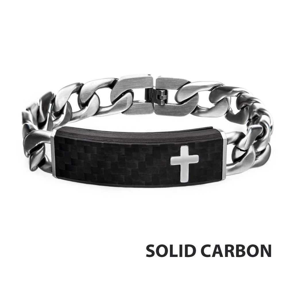 Carbon Steel Link Bracelet
