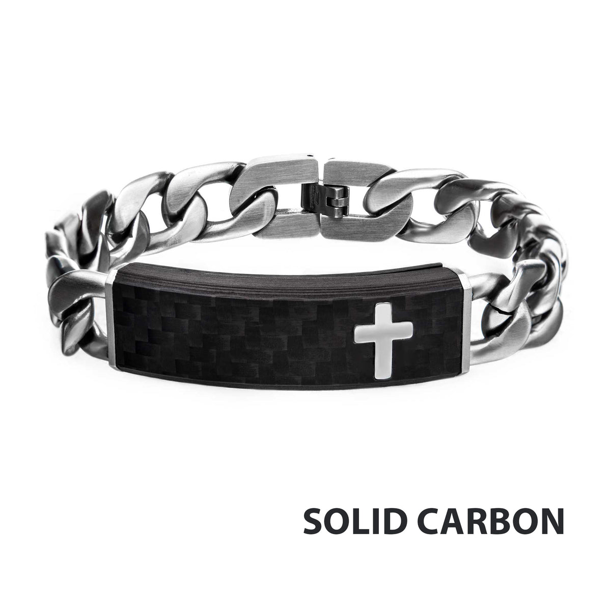 Carbon Steel Link Bracelet