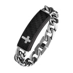 Carbon Steel Link Bracelet