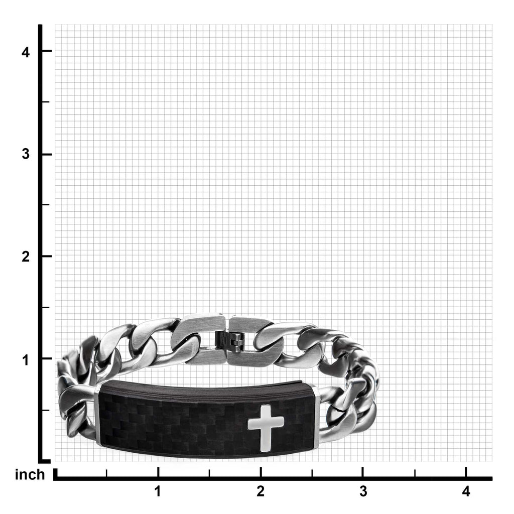 Carbon Steel Link Bracelet