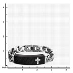 Carbon Steel Link Bracelet
