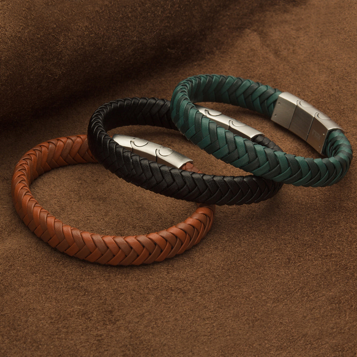 Genuine Leather Braided Bracelet