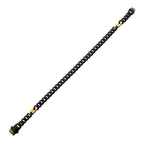 Matte 6mm Black Sapphire Miami Cuban Bracelet