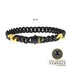 8mm Black Sapphire Miami Cuban Bracelet