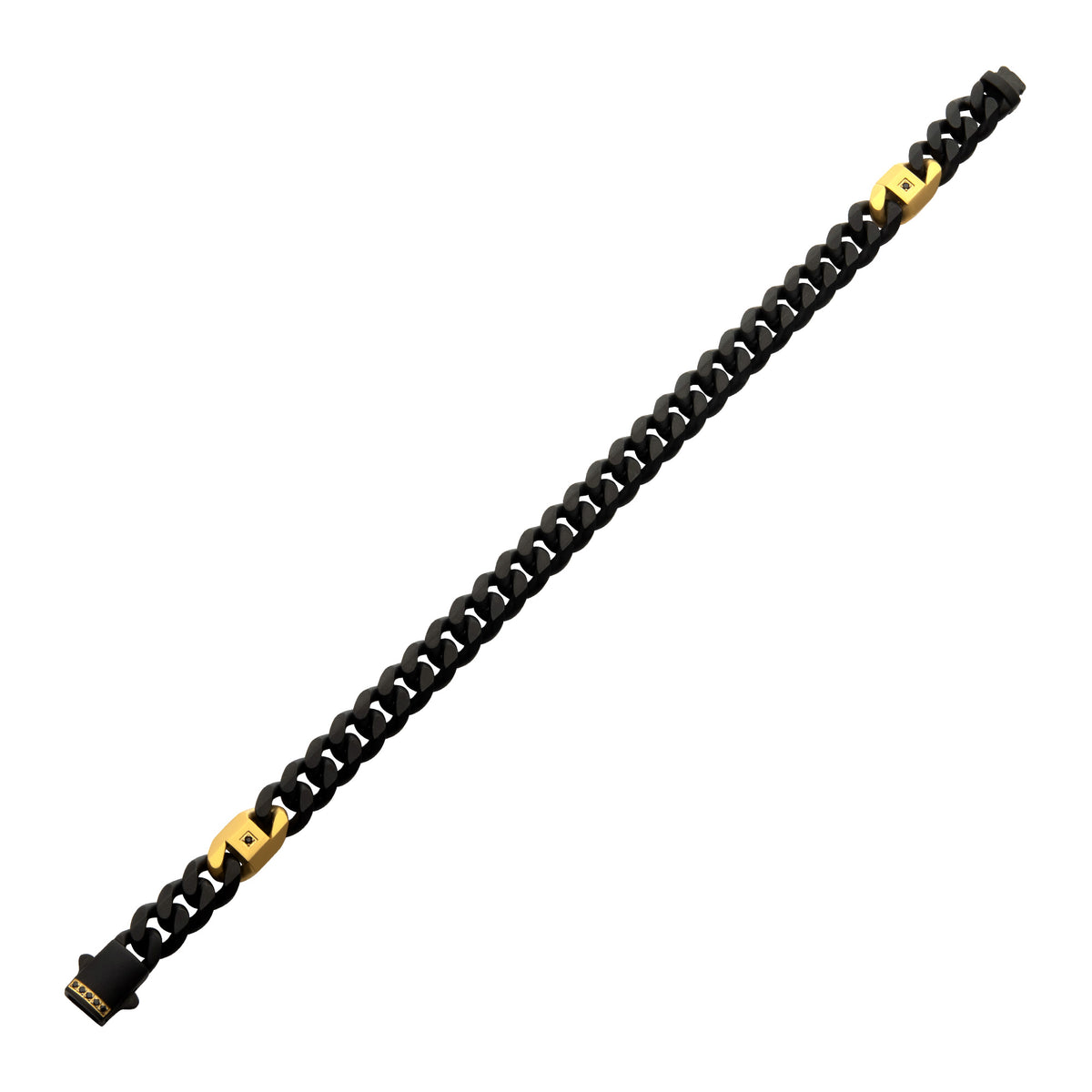 8mm Black Sapphire Miami Cuban Bracelet