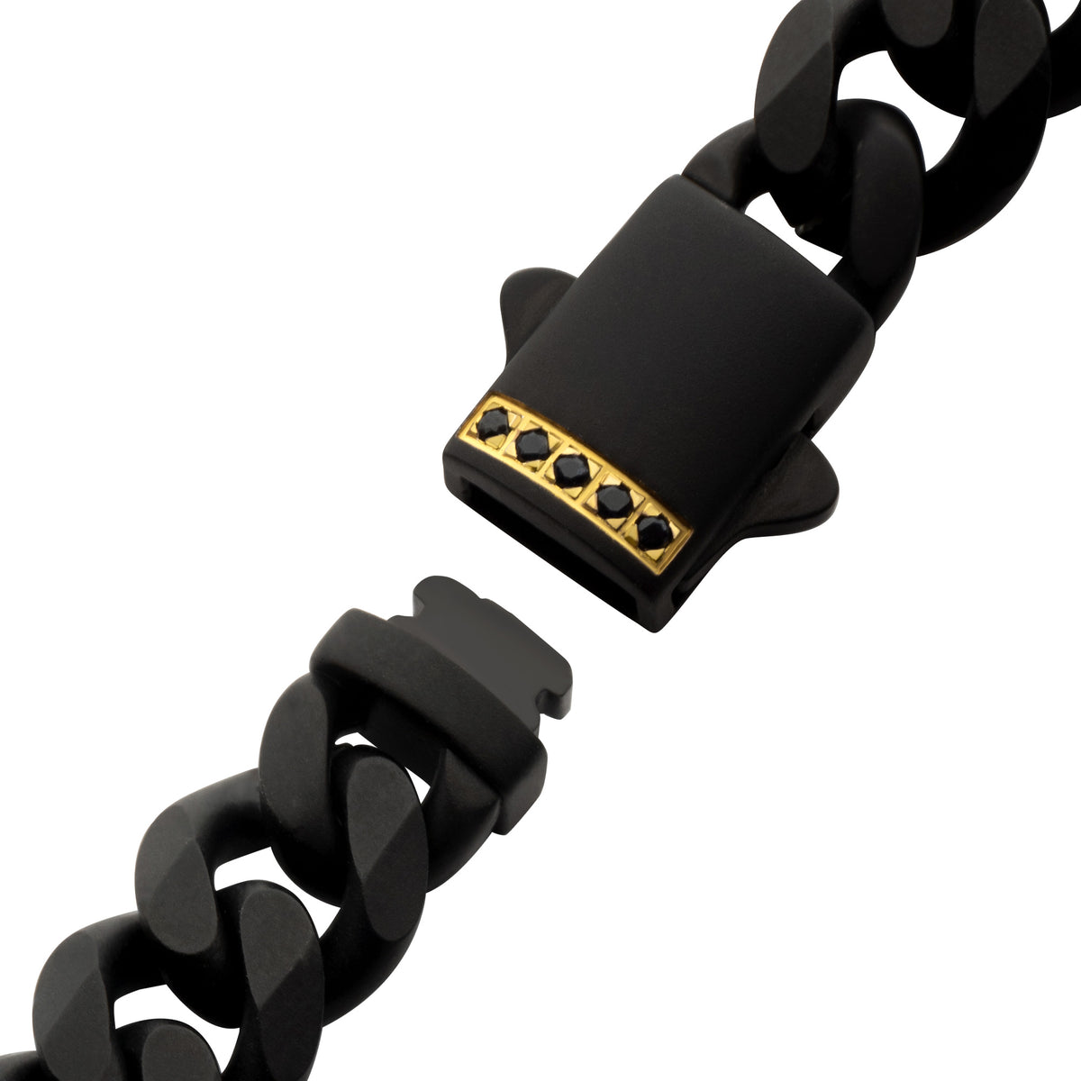 8mm Black Sapphire Miami Cuban Bracelet