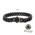 10mm Black Sapphire Miami Cuban Bracelet