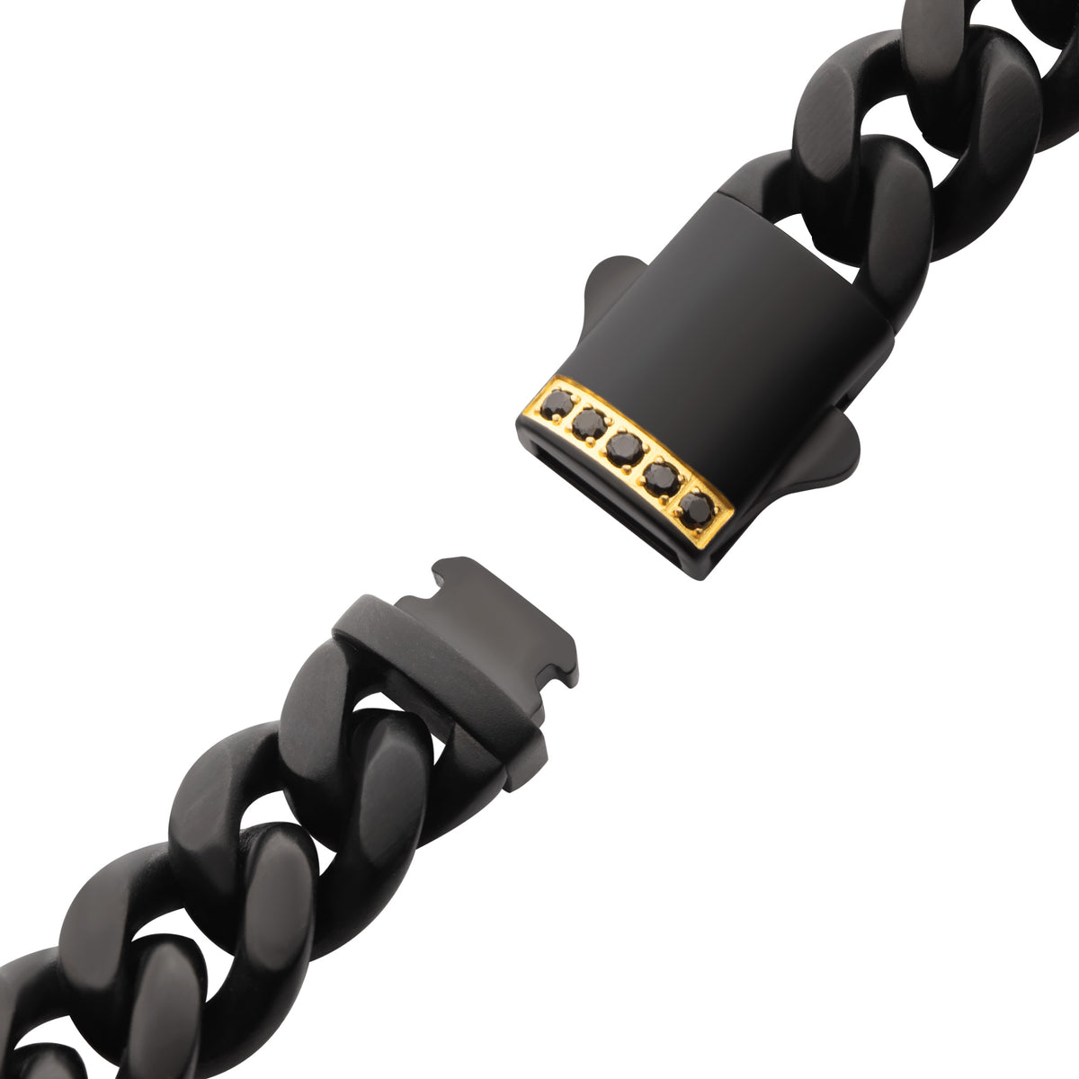 10mm Black Sapphire Miami Cuban Bracelet