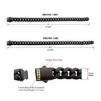 10mm Black Sapphire Miami Cuban Bracelet
