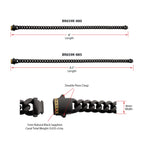Matte 8mm Black Sapphire Miami Cuban Bracelet