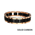 Carbon Rose Gold Link Bracelet
