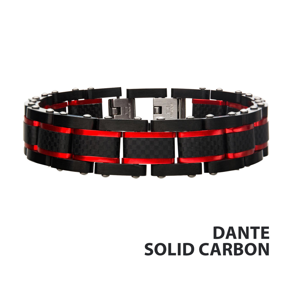 Dante Black Carbon Link Bracelet