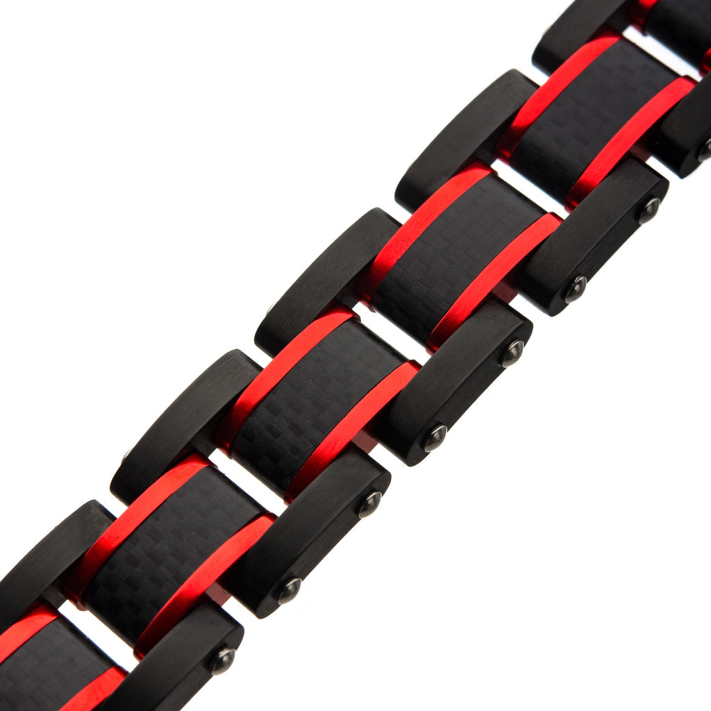 Dante Black Carbon Link Bracelet