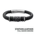 8mm Gunmetal Braided Bracelet