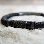 8mm Gunmetal Braided Bracelet