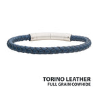 6mm Leather Braided Bracelet