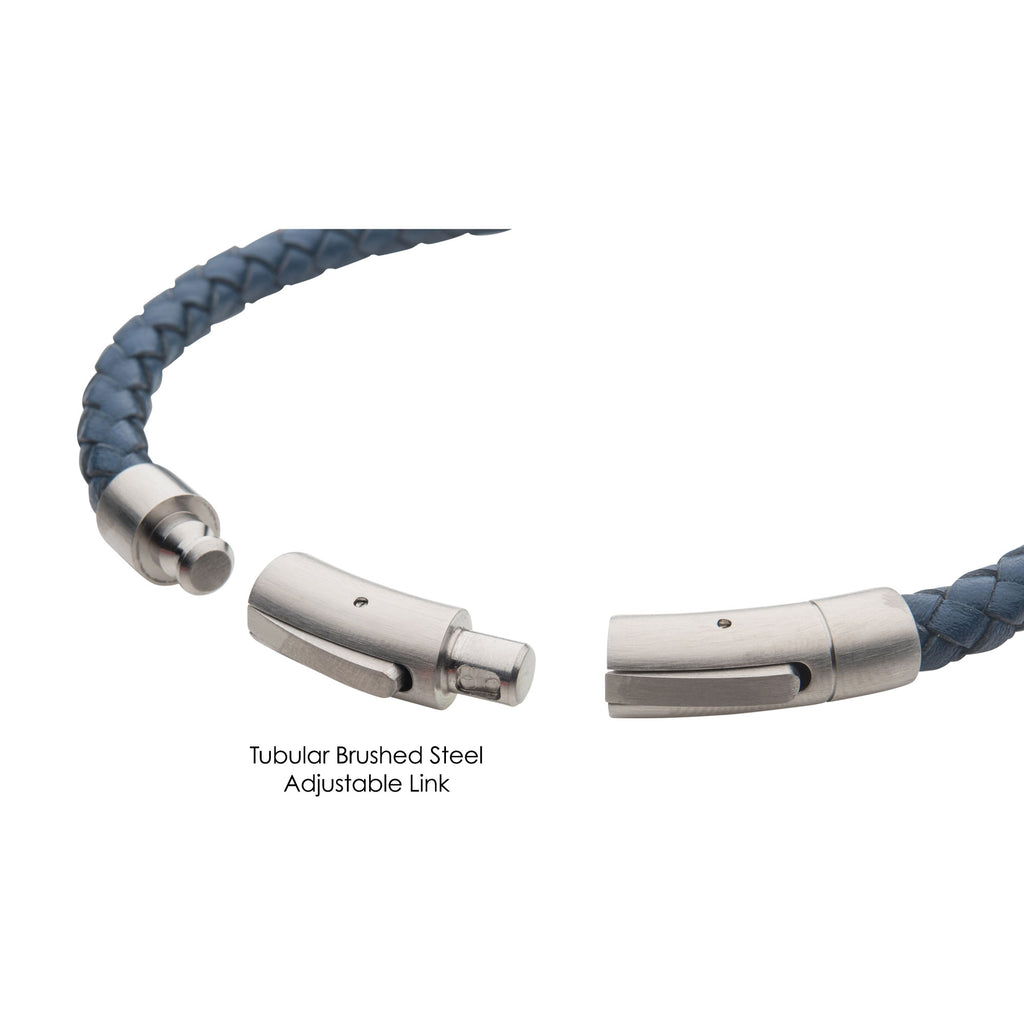 6mm Leather Braided Bracelet