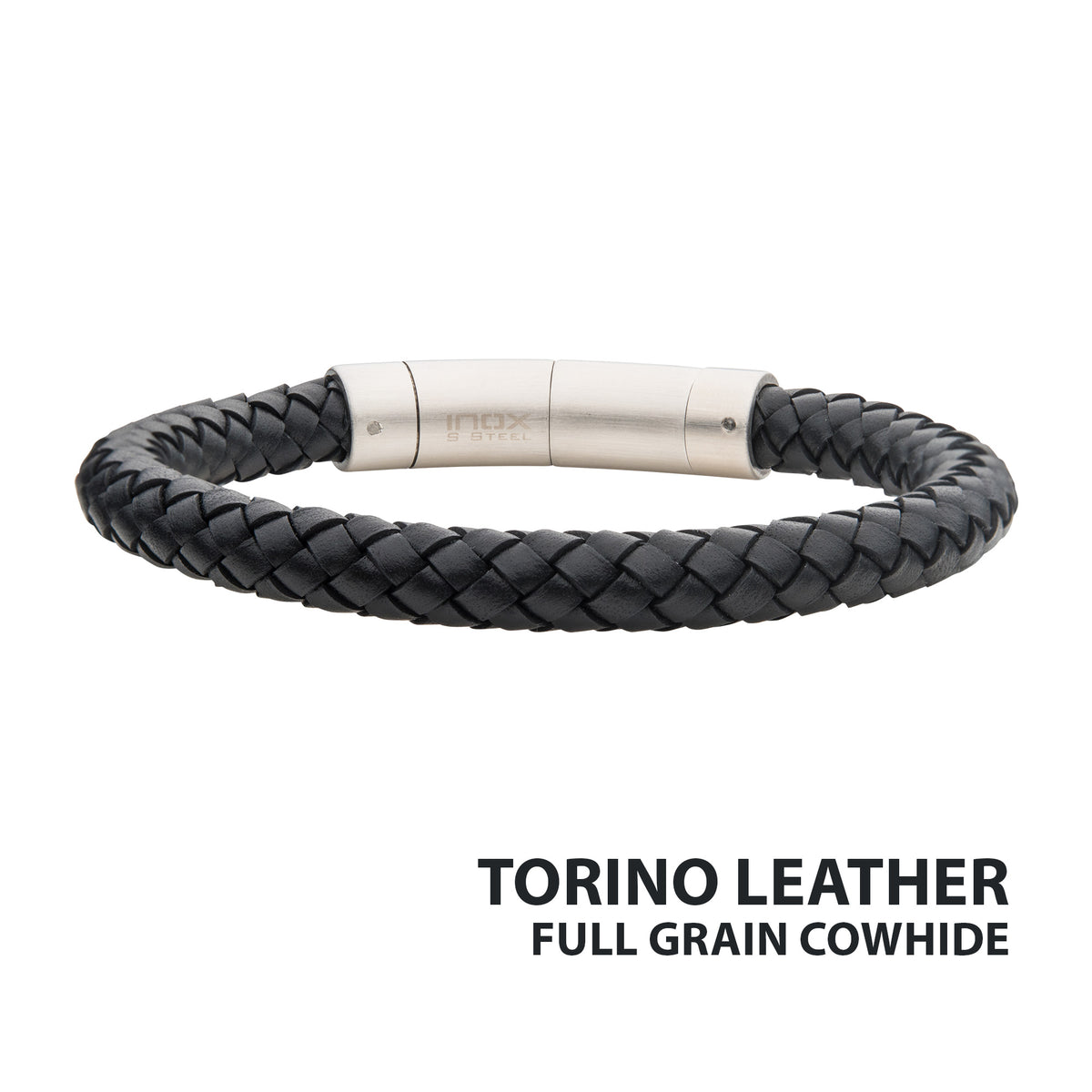 8mm Leather Braided Bracelet