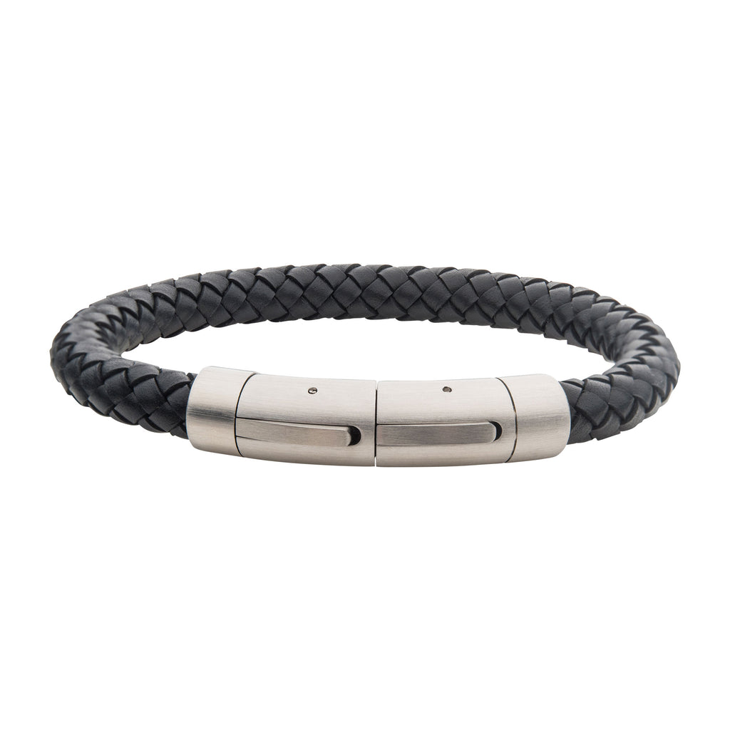 8mm Leather Braided Bracelet