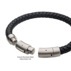 8mm Leather Braided Bracelet
