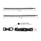 8mm Black Spinel Link Bracelet