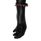 Leather Bloodstone Bead Bracelet