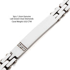 6mm Steel Lab Diamond Tennis Bracelet