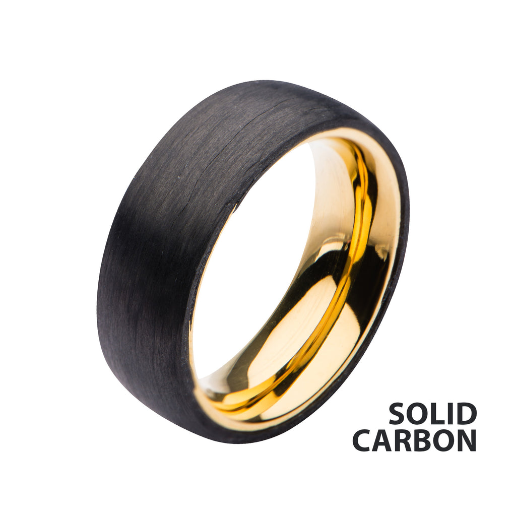9.5mm Gold Carbon Ring