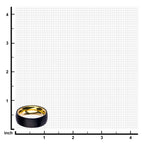 9.5mm Gold Carbon Ring
