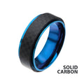 8mm Blue Carbon Ring