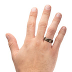 Gunmetal Dino Bone Ring