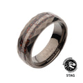 Matte Gunmetal Dino Bone Ring