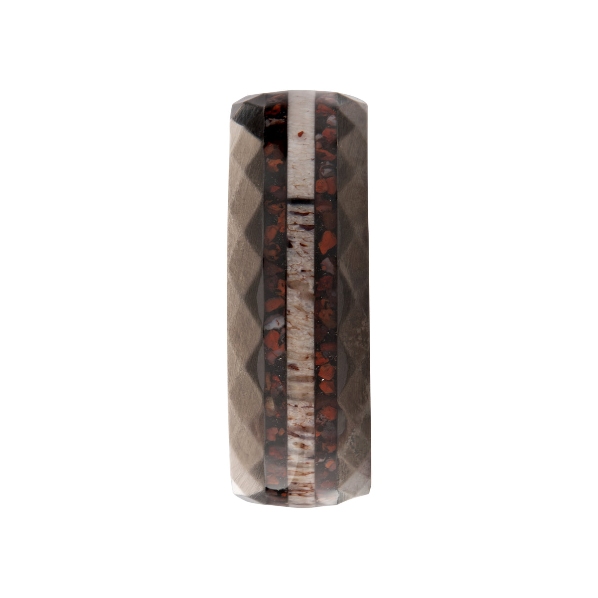 Matte Gunmetal Dino Bone Ring