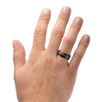 Matte Gunmetal Dino Bone Ring