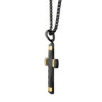 Black Lab Diamond Large Cross Pendant