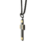 Black Lab Diamond Small Cross Pendant