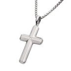 Steel Lab Diamond Cross Pendant