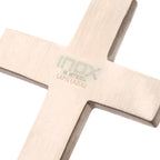 Steel Lab Diamond Lapis Cross Pendant