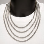 8mm Steel Miami Cuban Necklace