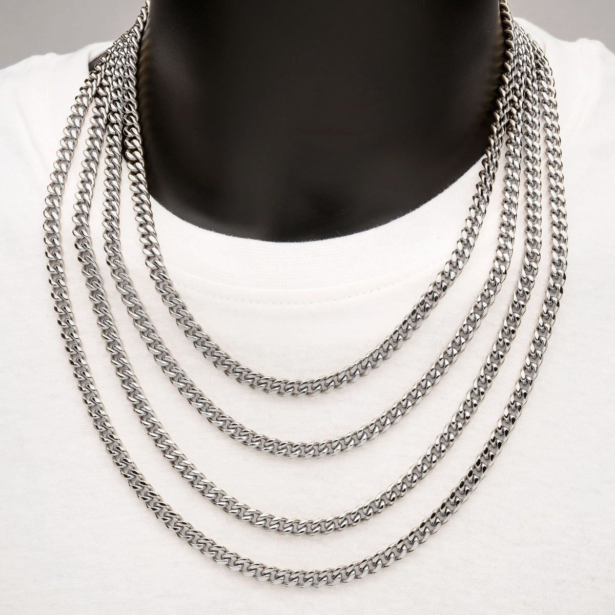 8mm Steel Miami Cuban Necklace