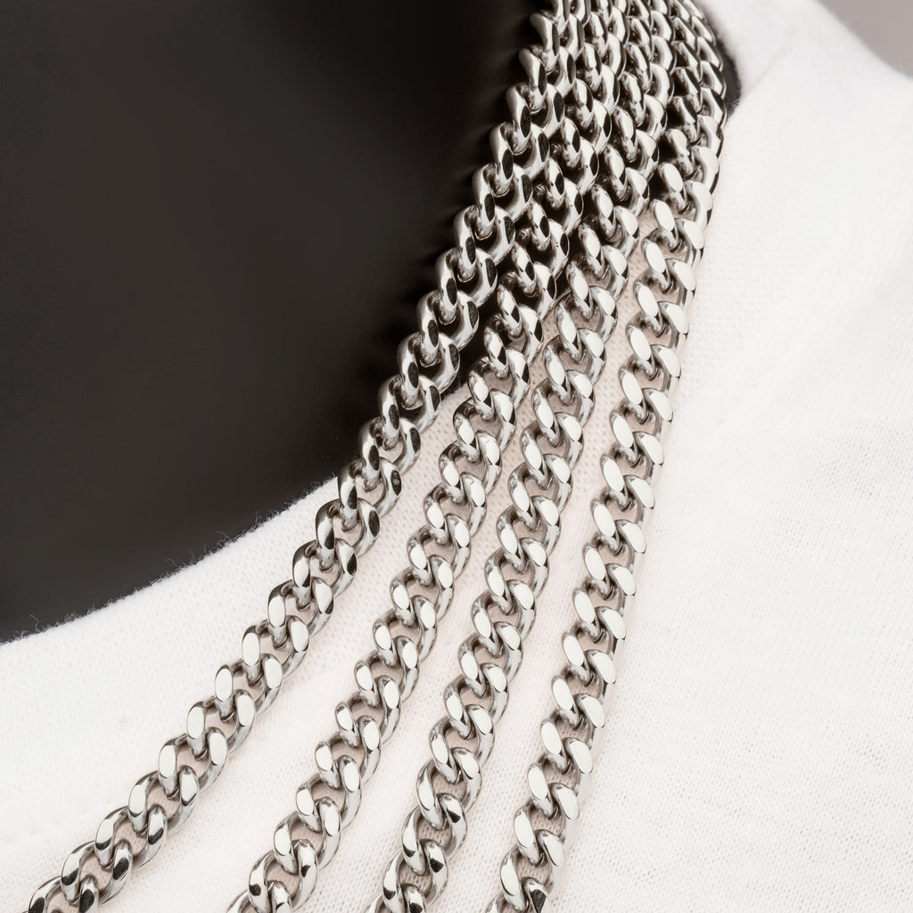8mm Steel Miami Cuban Necklace