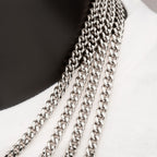 8mm Steel Miami Cuban Necklace