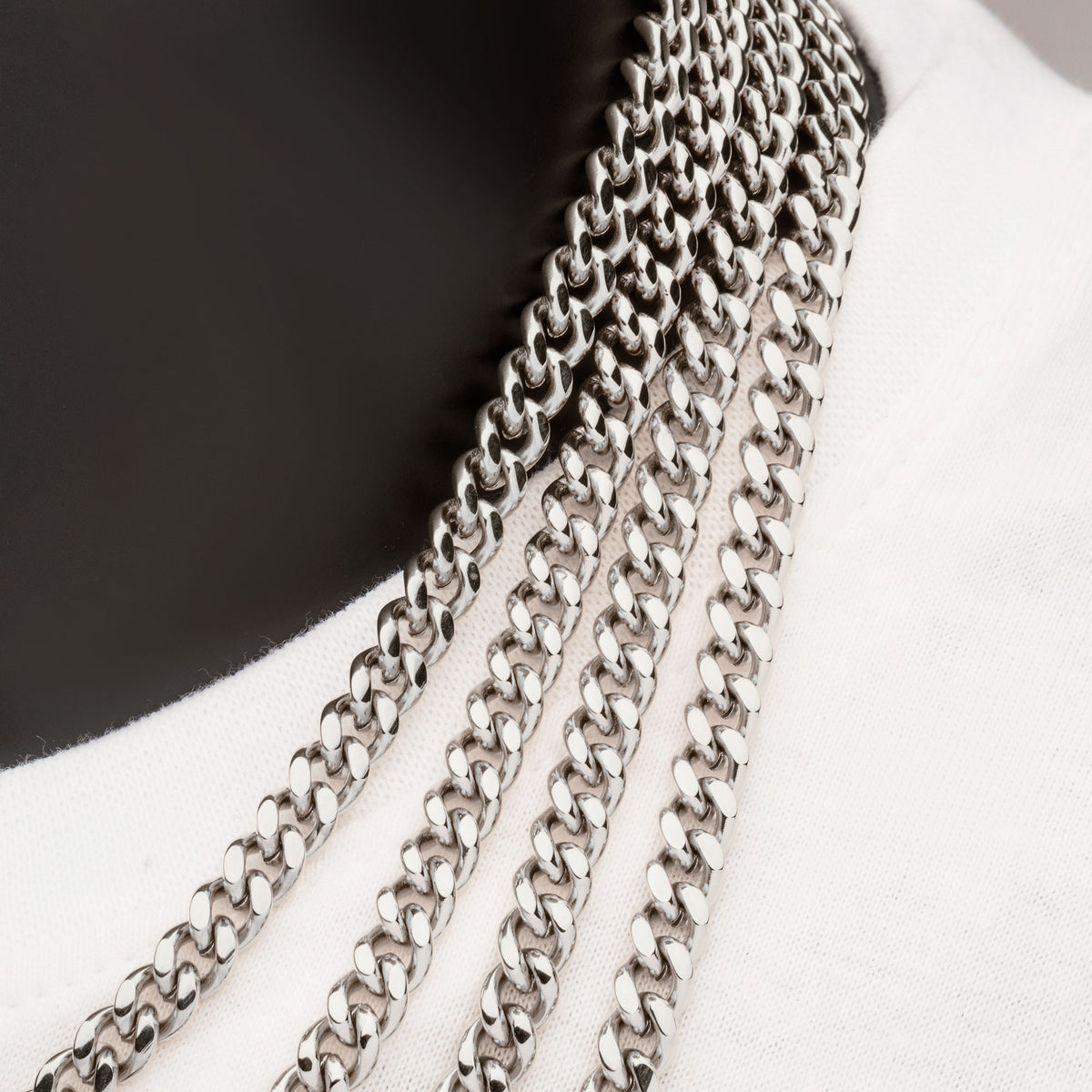 8mm Steel Miami Cuban Necklace