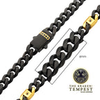Matte 6mm Black Sapphire Miami Cuban Necklace