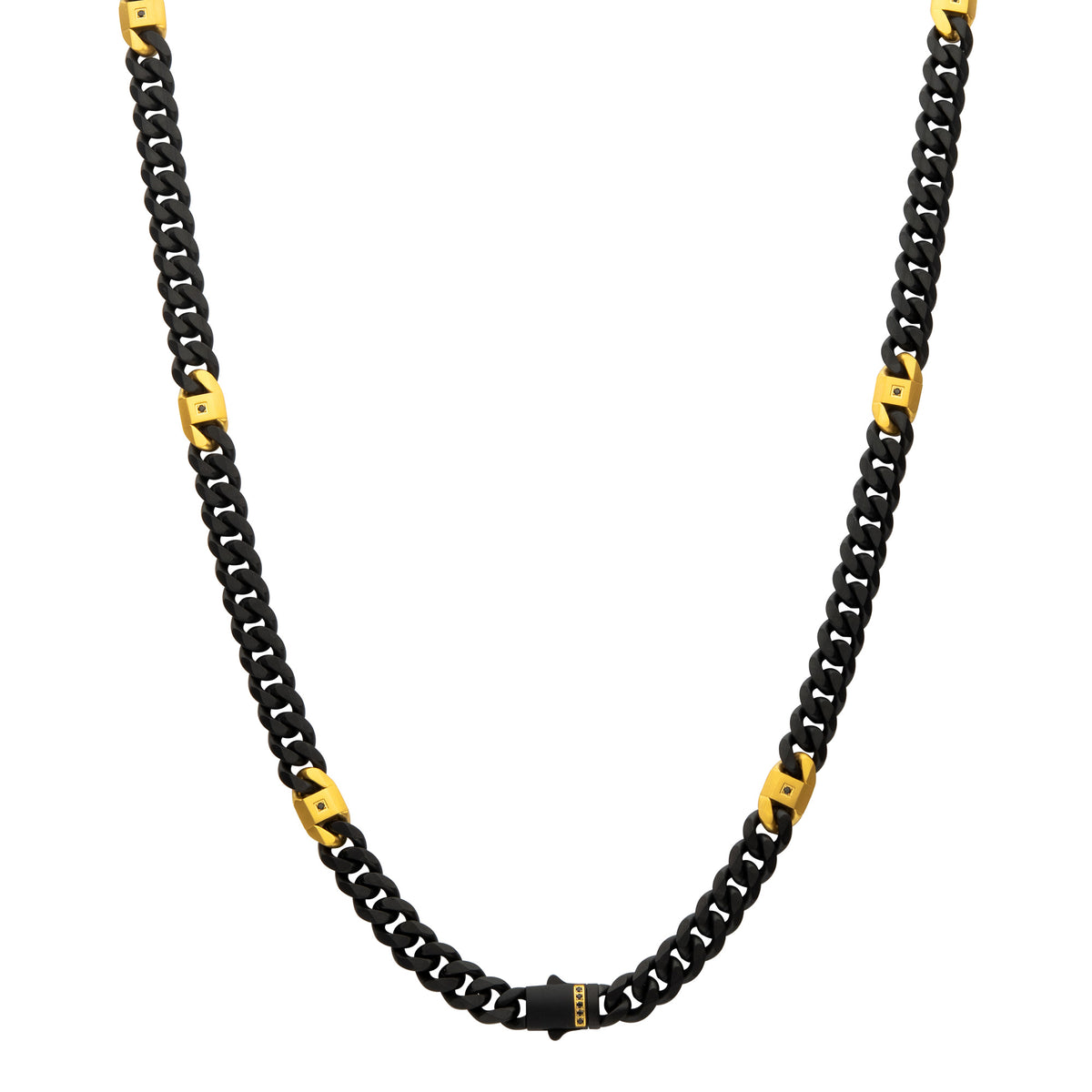 Matte 8mm Black Sapphire Miami Cuban Necklace