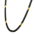 Matte 8mm Black Sapphire Miami Cuban Necklace