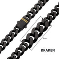 8mm Black Sapphire Miami Cuban Necklace
